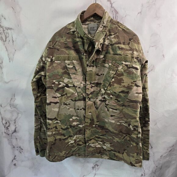 Army Camo Jacket Medium Reg Multicam Digital Top Shirt Army Military Fatigue FR - Picture 1 of 10